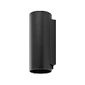Deko-Light Wandarmatuur voor buitenshuis CAN OUTDOOR UP & DOWN up down, 2-vlams, cilindrisch, stijf GU10 IP65, zwart