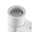Deko-Light Gevelspot ACHERNAR DOWN 1-vlams, cilindrisch, met lamphouder GU10 IP65, wit