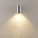 Deko-Light facade spotlight ACHERNAR DOWN 1 flame, cylindrical, with lamp socket GU10 IP65, light grey