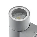 Deko-Light facade spotlight ACHERNAR DOWN 1 flame, cylindrical, with lamp socket GU10 IP65, light grey