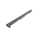 Wallwasher CAPH LED symmetrische straling IP65, donkergrijs, helder, transparant dimbaar