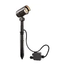 Lamp met grondpen KEID II kantelbaar, schakelbaar IP65, donkergrijs 
