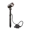 Lamp met grondpen KEID II kantelbaar, schakelbaar IP65, donkergrijs 