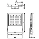Deko-Light Outdoor LED floodlight ATIK, IP65 / IP44, 202W, 4000K 28450lm 110°, black