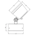 Deko-Light Buitenspot COLT 16W RGBW RGBW, instelbaar IP65, donkergrijs dimbaar