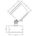 Deko-Light Buitenspot COLT 25W RGBW RGBW, instelbaar IP65, donkergrijs dimbaar