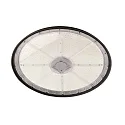 Halstraler VEGA DALI constante stroom IP65, gepoedercoat, gitzwart dimbaar