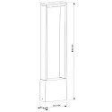 Deko-Light Staande armatuur voor buiten CATA IV IP54, antraciet, gesatineerd 