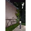 Socket tower 2-fold, IP44, 220-240V AC / 50-60Hz, die-cast aluminum, with LED lighting, 4.8W 3000K 150lm