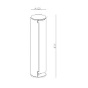 Deko-Light Contactdooszuil ARAWAN 2-voudig, rond, donkergrijs