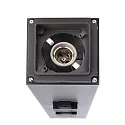Deko-Light Energiezuil FACADO SOCKET 65 2-voudig, kort, met verlichting, schakelbaar E27 IP54, donkergrijs 