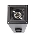 Deko-Light Energiezuil FACADO SOCKET 100 2-voudig, lang, met verlichting, schakelbaar E27 IP54, donkergrijs 