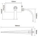 Deko-Light Armatuur met grondpen RF-SMART WIDE-SPOT RGB+TW ZigBee aanstuurbaar, Radio bestuurbaar IP20, antraciet dimbaar