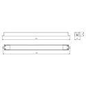 Deko-Light Voedingsapparaat LONG FLAT (CV DC), zwart