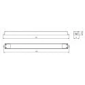 Deko-Light Voedingsapparaat LONG FLAT (CV DC), zwart