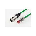 DMX adapterkabel Cat5 - XLR Female, zwart