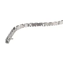 Flex profile for D FLEX LINE LED strip, 50cm (reel), anodized aluminum, matt silver