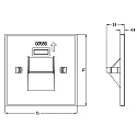 Deko-Light Afdekking ALWAID 2 - STAIR hoekig, wit