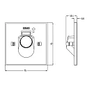 Deko-Light Afdekking ALWAID 2 - EYE hoekig, wit