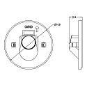Afdekking ALWAID 2 - EYE rond, zwart