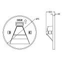 Deko-Light Afdekking ALWAID 2 - SQUARE rond, wit