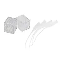 Eindkap set van 2, wit