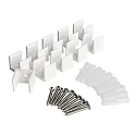 Montageklem set van 10, wit