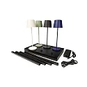 Deko-Light Ladestation CANIS x6 6-voudig, zwart