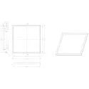 Deko-Light Inbouwframe STANDARD, wit