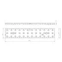 Deko-Light lens SANOTRUNK UNIVERSAL 30° set of 5, transparent