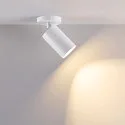 Opbouwbehuizing CAN MIX'N MATCH 1/2 - SPOT HEAD (CEILING / 3PHASE) cilindrisch, stijf, mechanisch, wit