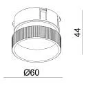 Deko-Light Aanhangsel deel CAN MIX’N MATCH - ACRYLIC RING mechanisch, transparant