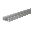 U-profiel AU-01-10, 10-11,3 mm plat, zilver geanodiseerd