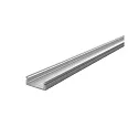 U-profiel AU-01-12 plat, zilver mat
