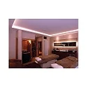  AU-01-15, flat U-profile for 15 - 16,3 mm LED stripes, 200cm, matt brushed black