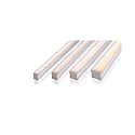  AU-02-15, high U-profile for 15 - 16,3 mm LED stripes, 200cm, anodized aluminum