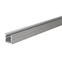 U-profiel AU-02-05, 5-5,7 mm hoog, zilver geanodiseerd