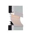 Deko-Light Drywall profile wallvoute EL-02-12 for 12 - 13,3 LED stripes, 200cm, matt white