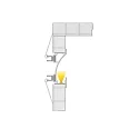 Deko-Light Drywall profile wallvoute EL-02-12 for 12 - 13,3 LED stripes, 200cm, matt white