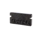 Eindkap AU-01-08, zwart