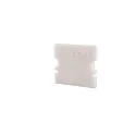 Endcaps P-AU-02-10, 16 mm, 2 items, white
