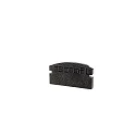 Endcaps f-AU-01-10, 16 mm, 2 items, black