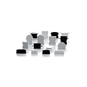  Endcaps f-AU-01-10, 16 mm, 2 items, black