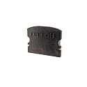 Endcaps f-AU-02-15, 21 mm, 2 items, black
