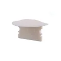 Endcaps f-ET-02-15, 30 mm, 2 items, white