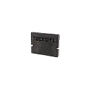 Endcaps H-AU-01-10, 16 mm, 2 items, black