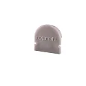 Endcaps R-AU-01-10, 16 mm, 2 items, grey