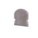 Endcaps R-AU-02-15, 21 mm, 2 items, grey