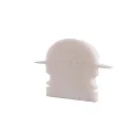 Endcaps R-ET-02-15, 30 mm, 2 items, white