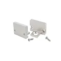 Reprofile endcaps P-AU-10-12 set 2 items, aluminum, anodized, 18.2mm, silver